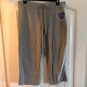 Gray Cropped Sweatpants